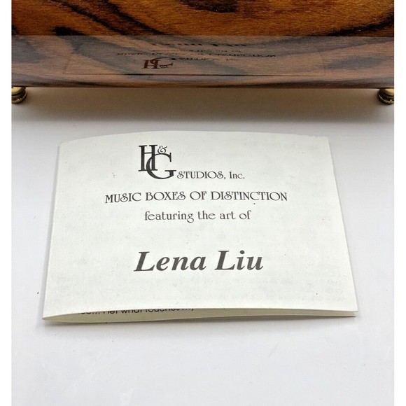 Lena Lui Ercolano Italy Wooden Music Box Presents Harmonic Duet by Lena Liu - Picture 12 of 15